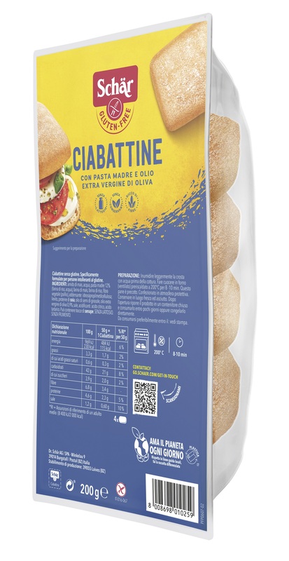 SCHAR CIABATTINA 200 G - Farmacia Del Monaco