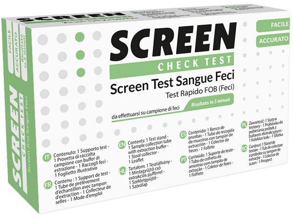 SCREEN TEST RAPIDO PRESENZA DI SANGUE OCCULTO NELLE FECI SCREEN TEST FOB - Farmacia Del Monaco