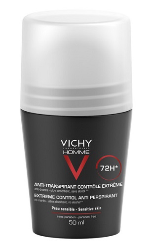 VICHY HOMME DEO ROLL-ON ANTI-TRASPIRANTE 50 ML - Farmacia Del Monaco