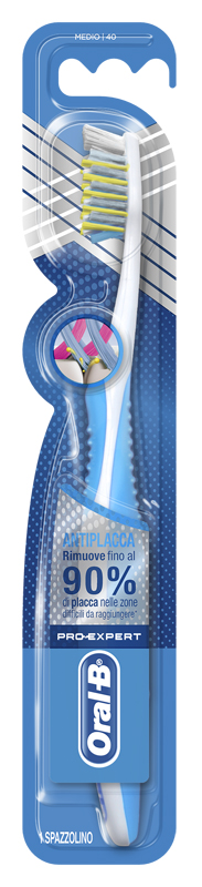 ORALB CROSS ACTION ANTI PLACCA PRO EXPERT SPAZZOLINO MANUALE - Farmacia Del Monaco