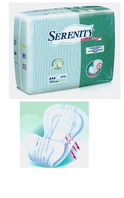 PANNOLONE PER INCONTINENZA SAGOMATO SERENITY SOFTDRY+ ALOE SUPER 30 PEZZI - Farmacia Del Monaco