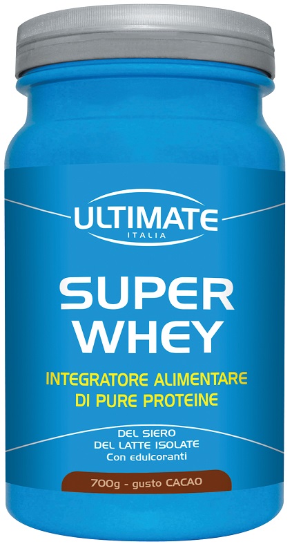 ULTIMATE SUPER WHEY CIOCCOLATO SCURO 700 G - Farmacia Del Monaco