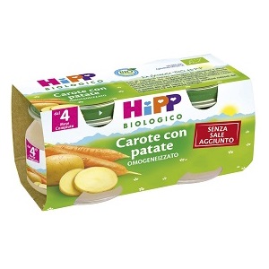 HIPP BIO HIPP BIO OMOGENEIZZATO CAROTE CON PATATE 2X80 G - Farmacia Del Monaco