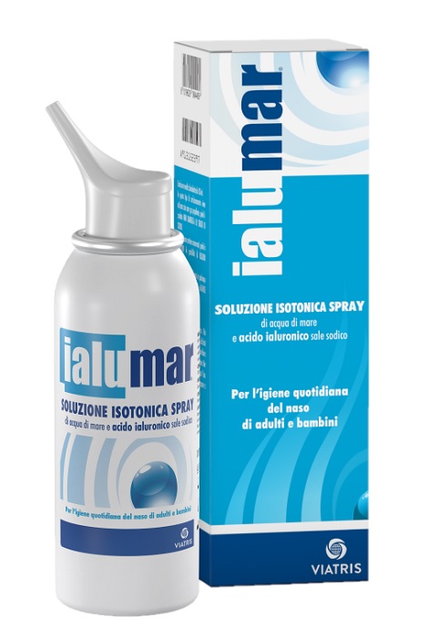 SOLUZIONE ISOTONICA SPRAY DI ACQUA DI MARE ACIDO IALURONICO SALE SODICO PER IGIENE NASO ADULTI E BAMBINI 100ML - Farmacia Del Monaco