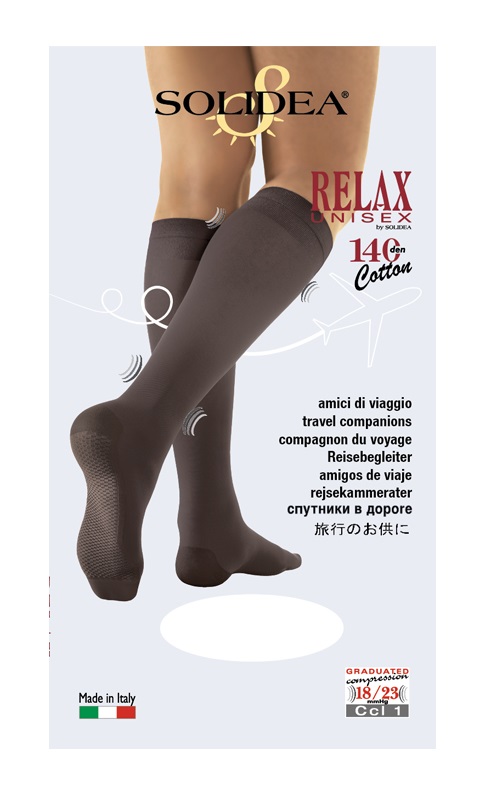 RELAX UNISEX 140 GAMBALETTO COTTON NERO 5 XXL - Farmacia Del Monaco
