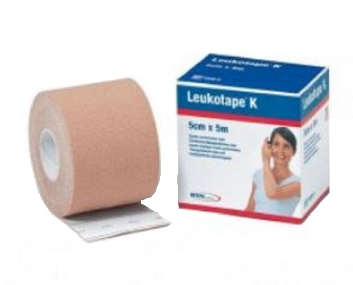 BENDA ADESIVA LEUKOTAPE K PER TAPING FISIOTERAPICO LARGHEZZA 5 CM LUNGHEZZA 5 M COLOR CARNE IN ROTOLO - Farmacia Del Monaco