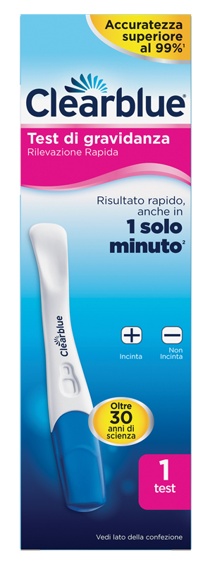 TEST DI GRAVIDANZA CLEARBLUE RILEVAZIONE RAPIDA 1 PEZZO - Farmacia Del Monaco