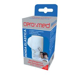 BENDA ELASTICA CEROXMED 8X450 CM CON GANCIO 1 PEZZO - Farmacia Del Monaco