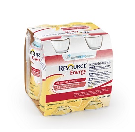 RESOURCE ENERGY VANIGLIA 4 BOTTIGLIE 200 ML NUOVO PACKAGING - Farmacia Del Monaco