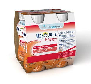 RESOURCE ENERGY ALBICOCCA 4 BOTTIGLIE 200 ML - Farmacia Del Monaco