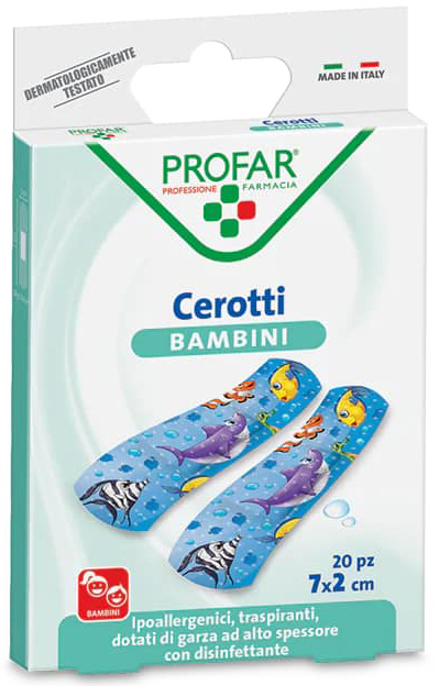 CEROTTO BAMBINI 7X2 CM 20 PEZZI PROFAR - Farmacia Del Monaco