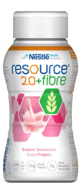 RESOURCE 2,0 + FIBRE FRAGOLA 200 ML - Farmacia Del Monaco