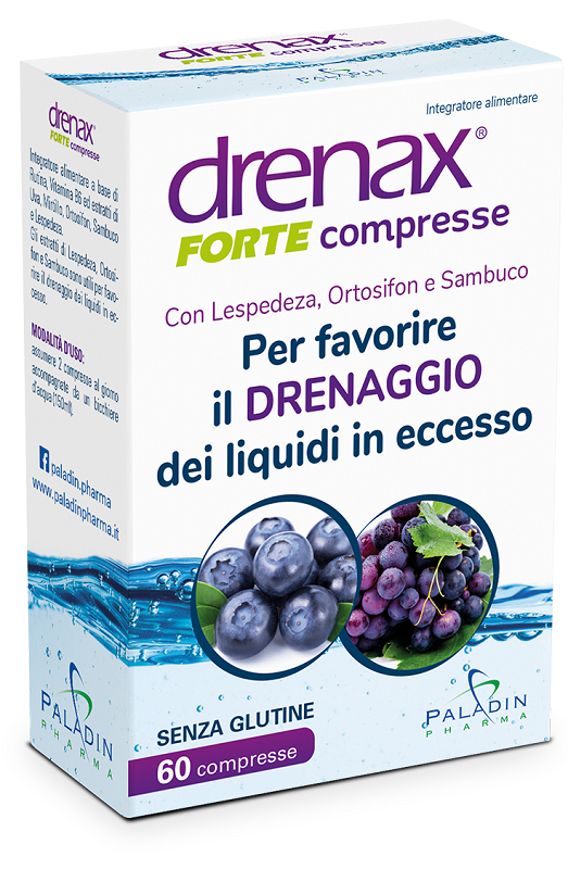 DRENAX FORTE MIRTILLO 60 COMPRESSE - Farmacia Del Monaco