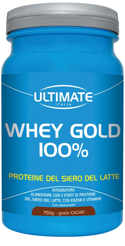 ULTIMATE WHEY GOLD 100 % CACAO 750 G - Farmacia Del Monaco