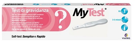 TEST DI GRAVIDANZA RAPIDO HCG MYTEST 1 PEZZO - Farmacia Del Monaco