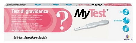 TEST DI GRAVIDANZA RAPIDO HCG MYTEST 2 PEZZI - Farmacia Del Monaco