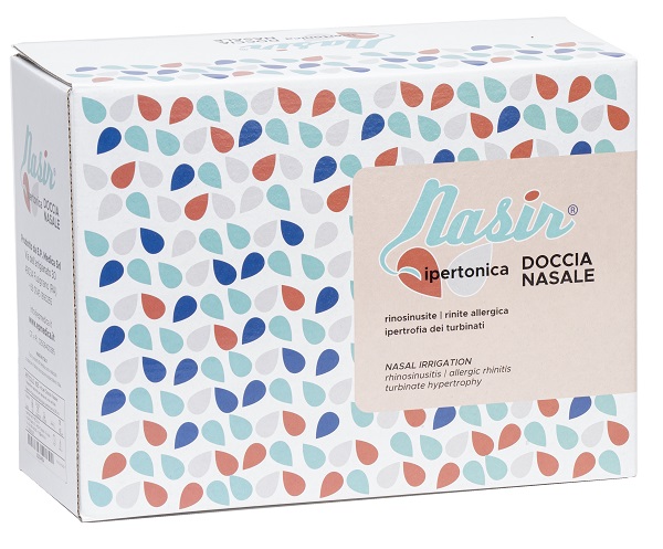 DOCCIA NASALE NARIS CON SOLUZIONE FISIOLOGICA IPERTONICA 8 SACCHE 250 ML + 1 BLISTER - Farmacia Del Monaco