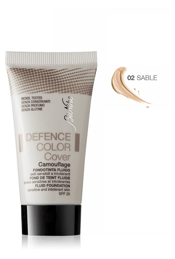DEFENCE COLOR COVER FONDOTINTA FLUIDO 02 SABLE 30 ML - Farmacia Del Monaco