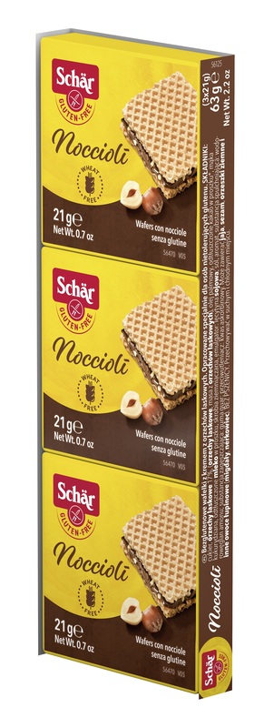 SCHAR NOCCIOLI' WAFERS CON NOCCIOLE 3 PEZZI DA 21 G - Farmacia Del Monaco