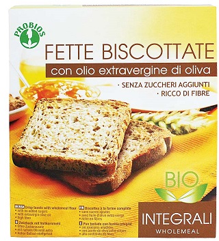 FETTE BISCOTTATE INTEGRALI SENZA ZUCCHERO 270 G - Farmacia Del Monaco