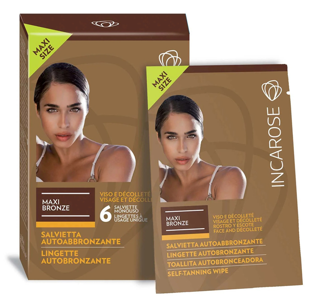 INCAROSE MAXI BRONZE 6 SALVIETTE VEG* - Farmacia Del Monaco
