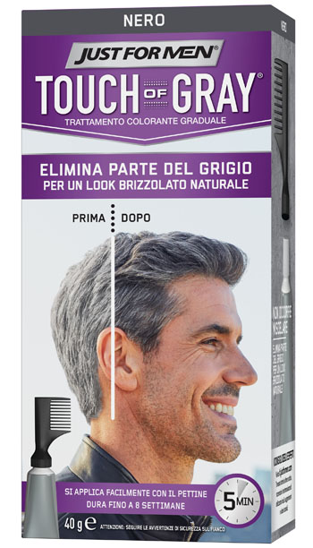 JUST FOR MEN TOUCH OF GRAY NERO 40 G - Farmacia Del Monaco