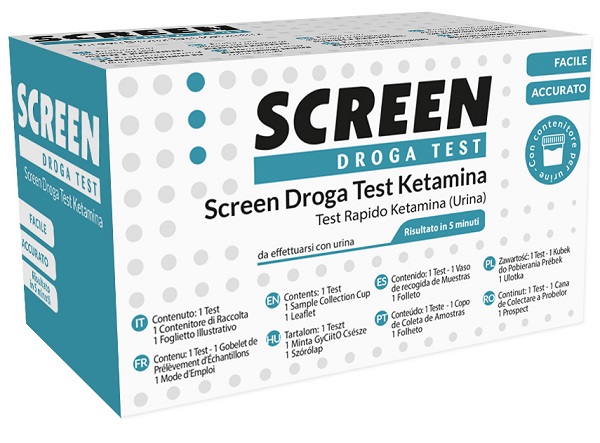 SCREEN DROGA TEST KETAMINA TEST ANTIDROGA CON CONTENITORE URINA - Farmacia Del Monaco