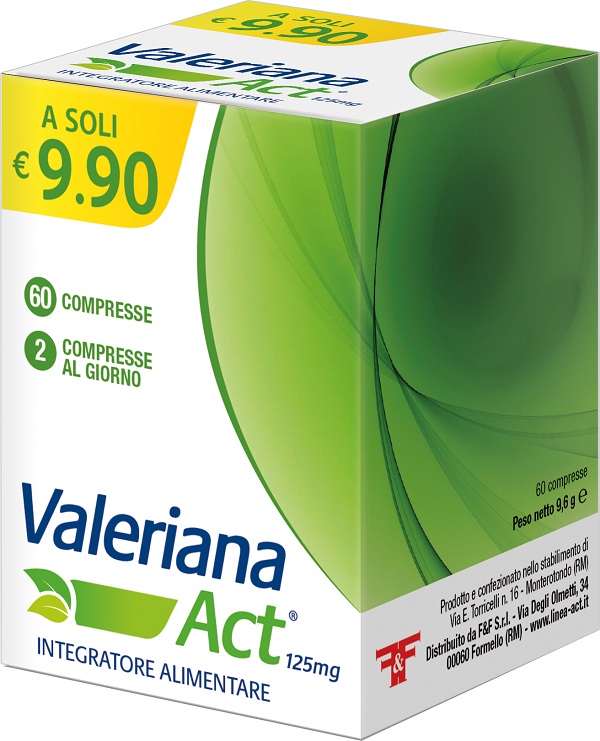 VALERIANA ACT 60 COMPRESSE - Farmacia Del Monaco