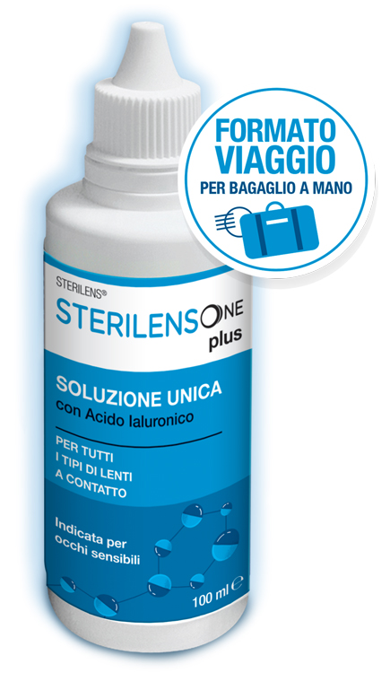SOLUZIONE UNICA STERILENS ONE PLUS CON ACIDO IALURONICO 100 ML - Farmacia Del Monaco