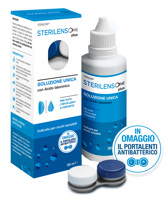 SOLUZIONE UNICA STERILENS ONE PLUS CON ACIDO IALURONICO 380 ML - Farmacia Del Monaco