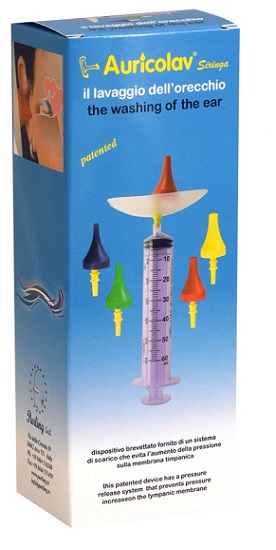SIRINGA AURICOLAV PER LAVAGGIO AURICOLARE 1 SIRINGA + 4 DISPOSITIVI AURICOLARI - Farmacia Del Monaco