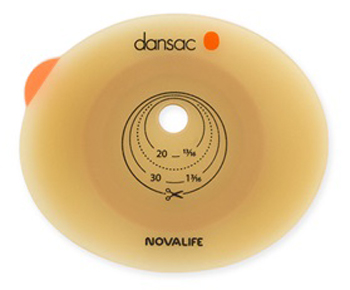 PLACCA PER COLO ILEO ED UROSTOMIA DANSAC NOVALIFE2 55MM RITAGLIABILE 10-47 - Farmacia Del Monaco