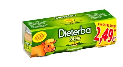 DIETERBA OMOGENEIZZATO VITELLO 3 PEZZI 80 G - Farmacia Del Monaco