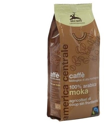 CAFFE' MOKA 100% ARABICA BIO FAIRTRADE 250 G - Farmacia Del Monaco