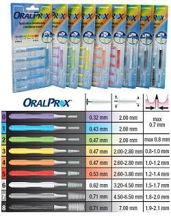 ORALPROX BLISTER DA 6 SPAZZOLINI INTERDENTALI MISURA 6 COLORE BIANCO - Farmacia Del Monaco