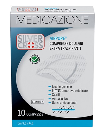 SILVER CROSS AIRPORE MEDICAZIONE OCULARE 10 PEZZI - Farmacia Del Monaco