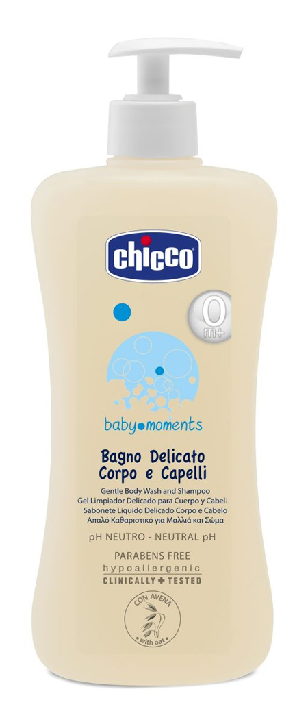 CHICCO COSMETICI BABY MOMENTS CORPO CAPELLI 500 ML - Farmacia Del Monaco