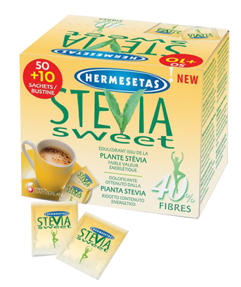 HERMESETAS STEVIA 50+10 BUSTINE - Farmacia Del Monaco