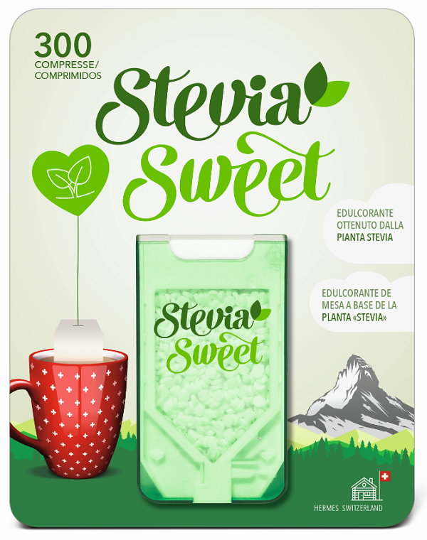 HERMESETAS STEVIA 300 COMPRESSE - Farmacia Del Monaco