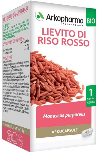 ARKO CAPSULE LIEVITO RISO ROSSO 45 CAPSULE BIO - Farmacia Del Monaco