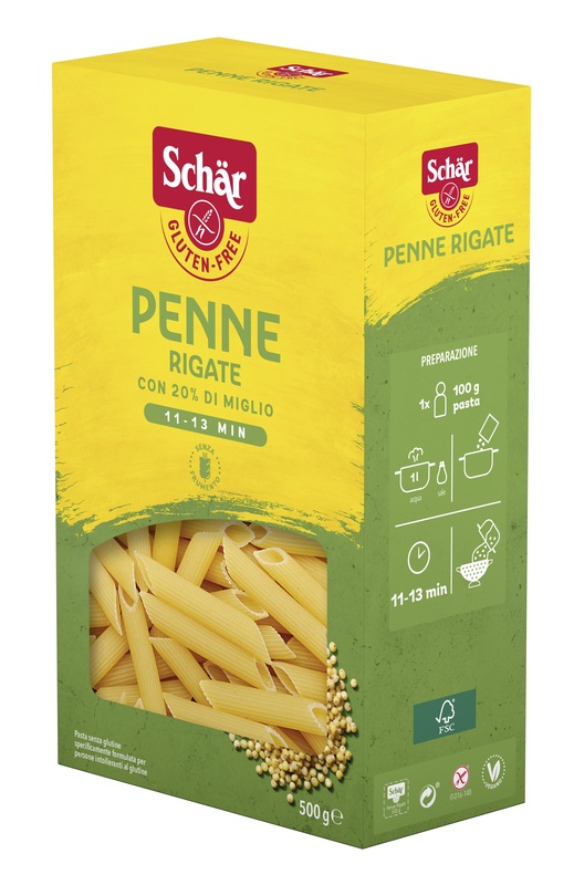 SCHAR PENNE RIGATE 500 G - Farmacia Del Monaco