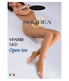 VENERE 140 OPEN TOE COLLANT NERO 1-S - Farmacia Del Monaco
