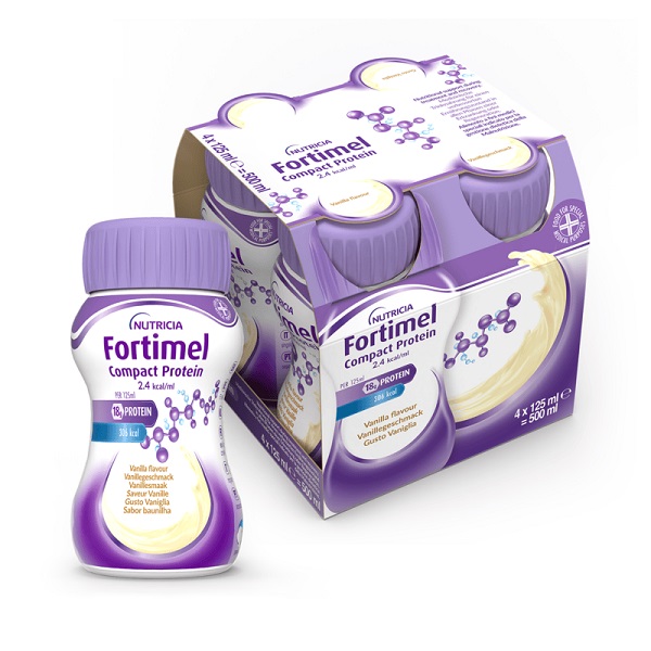 FORTIMEL COMPACT PROTEIN VANIGLIA 4 BOTTIGLIE DA 125 ML - Farmacia Del Monaco
