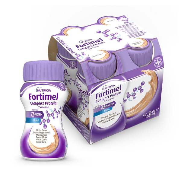 FORTIMEL COMPACT PROTEIN CAFFE' 4 BOTTIGLIE DA 125 ML - Farmacia Del Monaco