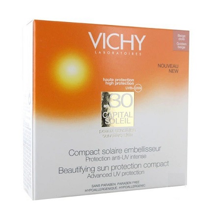 VICHY CAPITAL SOLEIL COMPACT CLAIRE 30 10 G - Farmacia Del Monaco