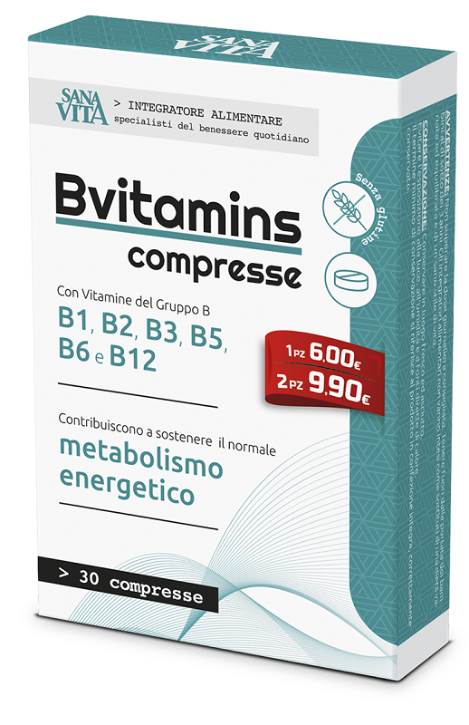 SANAVITA BVITAMINS 30 COMPRESSE - Farmacia Del Monaco