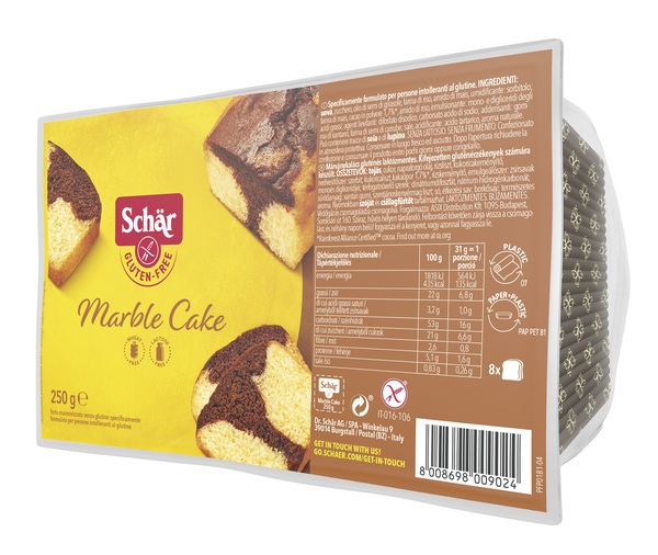 SCHAR MARBLE CAKE SENZA LATTOSIO 250 G - Farmacia Del Monaco