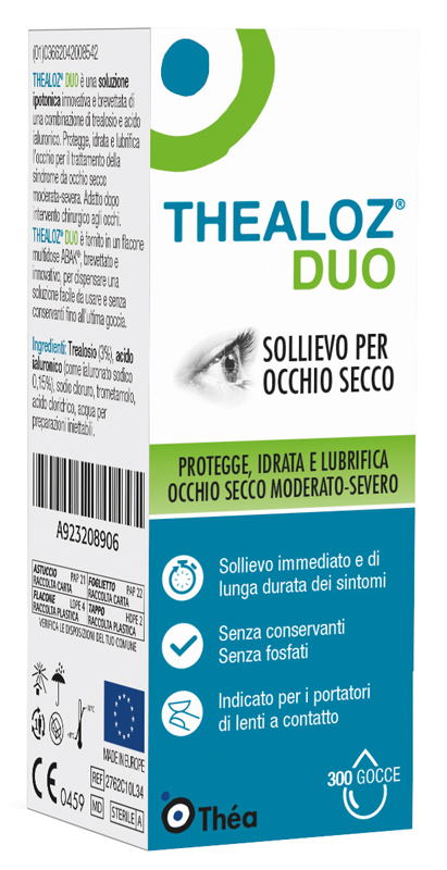 THEALOZ DUO SOLUZIONE OCULARE FLACONE 10 ML - Farmacia Del Monaco