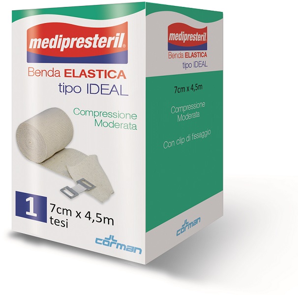 BENDA ELASTICA MEDIPRESTERIL IDEAL CM7X45MT - Farmacia Del Monaco