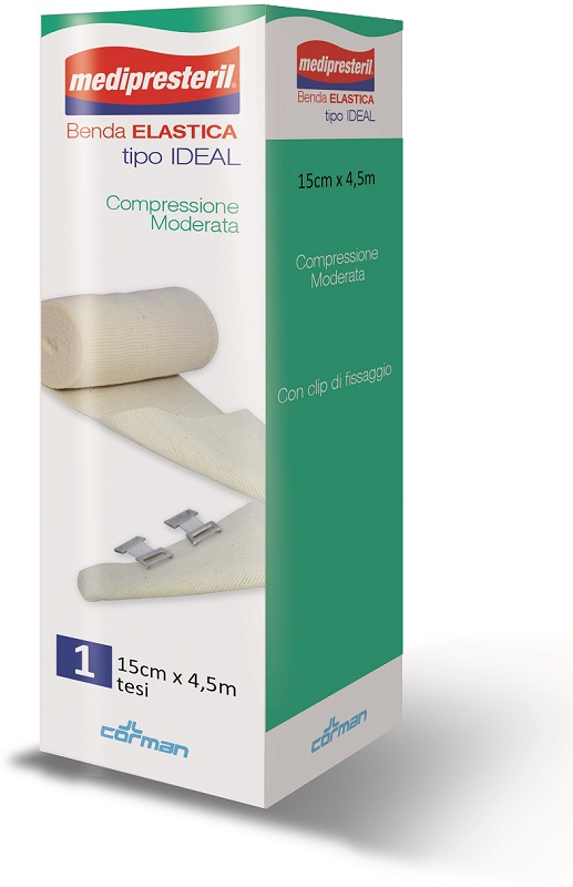 BENDA ELASTICA MEDIPRESTERIL IDEAL CM15X45MT - Farmacia Del Monaco